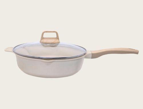 Aluminum deep fry pan fashion die casting series