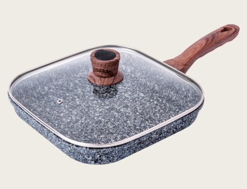 Aluminum grill pan granite coating classic die casting series