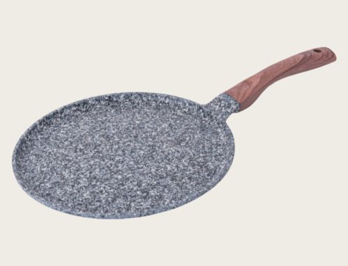 Aluminum pizza pan granite coating classic die casting series