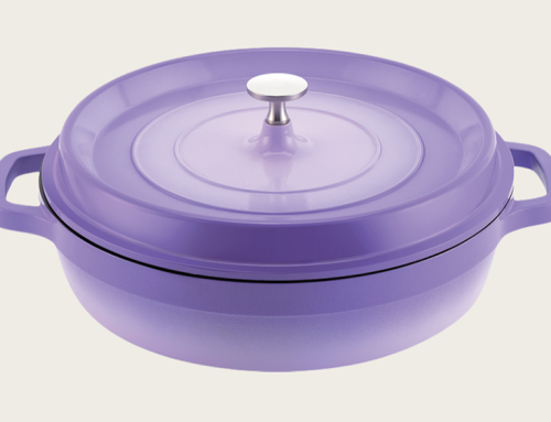 Aluminum pan shallow casserole french die casting series